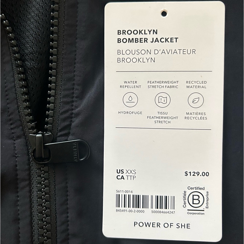 ATHLETA BROOKLYN BOMBER JACKET XXS - Picture 5 of 8